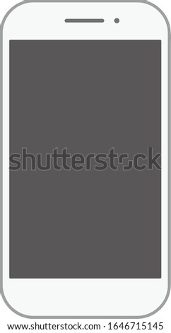 Isolated smart phone illustration material.