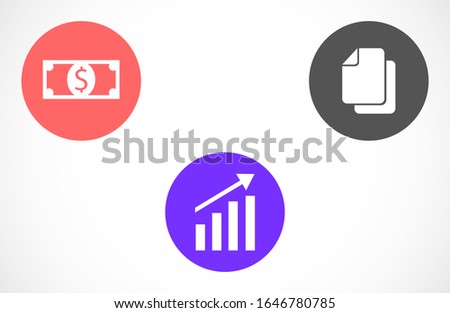 Graph Icon vector in trendy flat style isolated on gray background. Chart bar symbol for your web site design,Graph Icon vector logo, app, UI Growing bar graph icon in flat style. Graph Icon vector