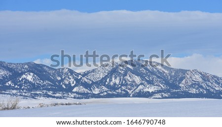 Snowy Mountain Landscape Outdoor Colorado Winter