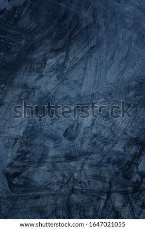Blue dark grunge. Old wall cement abstract textured for background.