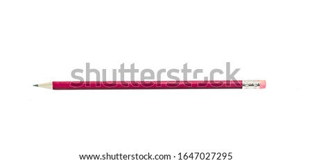Pencil with Copy Space Isolated on a White Background.