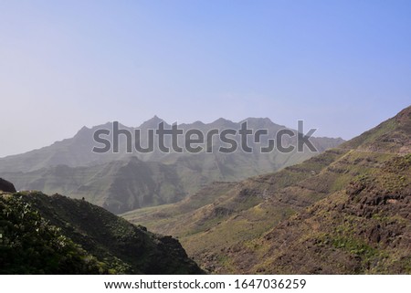 Photo Picture Scenic photography landscape European natural countryside in Agaete Gran canaria Canary islands