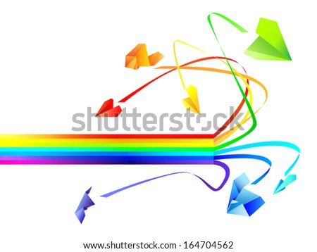 colored planes and rainbow