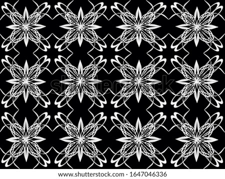 Seamless pattern design with floral background elements, beautiful ornaments