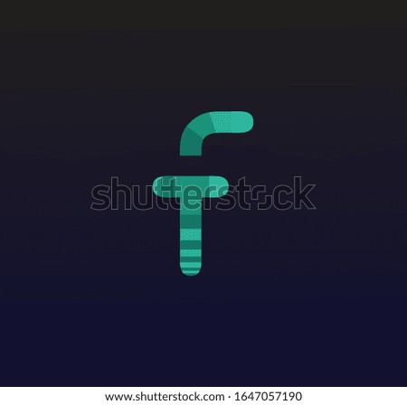 Abstract letter F logo icon for corporate identity.