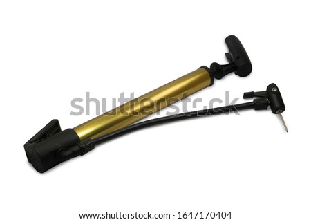 Air Pump on a white background,with clipping path Royalty-Free Stock Photo #1647170404