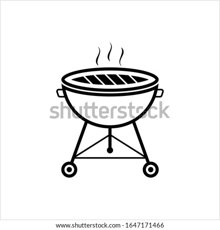 Barbecue Icon, Grill Icon, Bbq Icon Vector Art Illustration