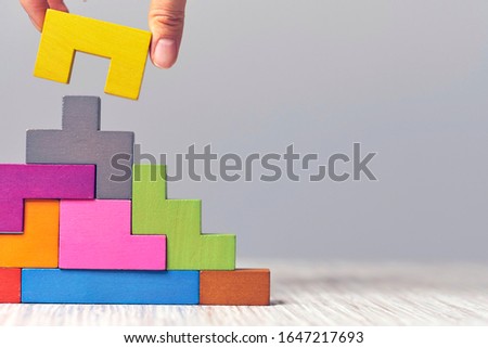 staircase wooden cubes. Business development concept. Concept of progress. Royalty-Free Stock Photo #1647217693