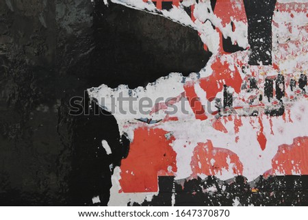 Abstract creative arty street style poster pattern