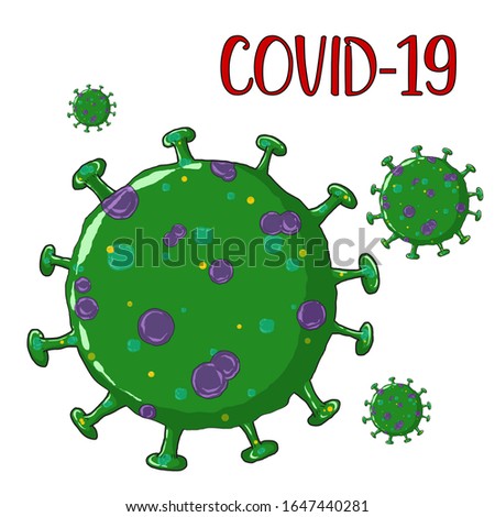 Corona Virus 2020.covid-19.White background.vector illustration.