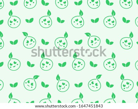 leaf monster pattern. You can use it in a group as web background, wallpaper, full print t shirt design materials and others. You also can use it separately become icon or logo template.