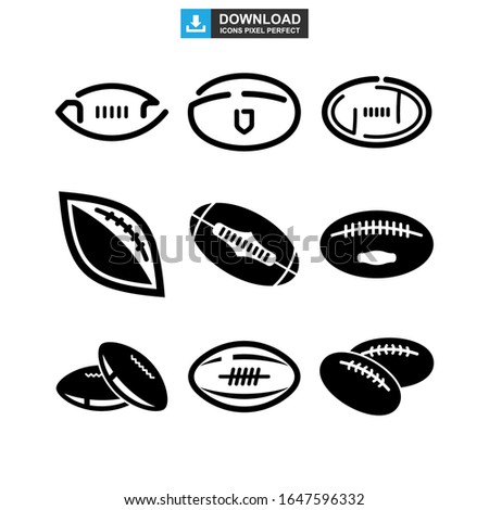 rugby sport icon or logo isolated sign symbol vector illustration - Collection of high quality black style vector icons
