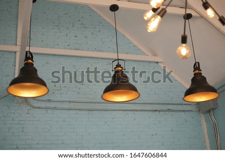 Beautiful light in coffee shop