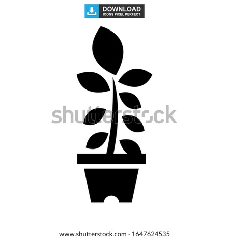Plant icon or logo isolated sign symbol vector illustration - high quality black style vector icons
