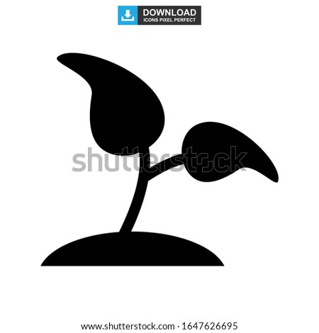 Plant icon or logo isolated sign symbol vector illustration - high quality black style vector icons
