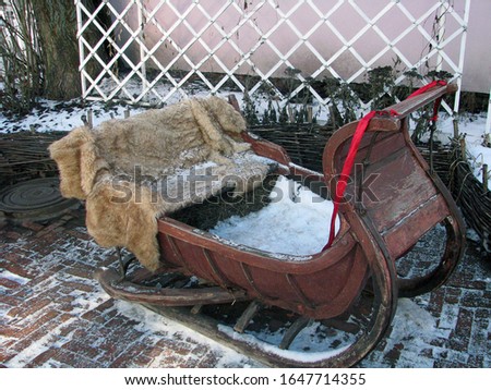 Sledge is an ancient means of transportation in the snow
