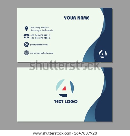 professional business card template modern vector 