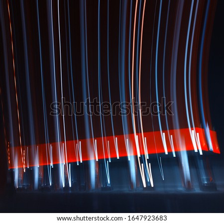 Long exposure light traces abstract background