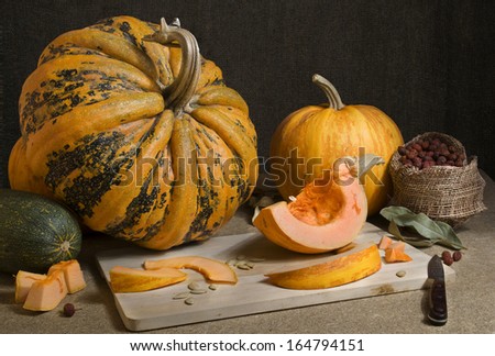 Still life with pumpkin