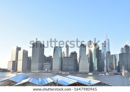 New York skyline from Brooklyn Heights