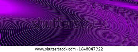 Abstract Dark Pink Geometric Pattern with Waves. Striped Spiral Texture. Hypnotic Psychedelic Illusion. Vector. 3D Illustration