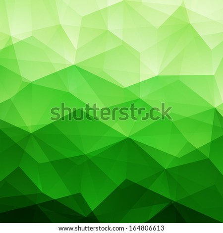 Abstract Green Triangle Geometrical Background, Vector Illustration EPS10