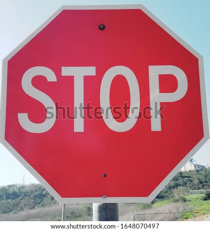 This is a picture of a red stop sign.