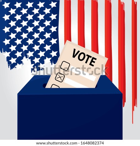 Election day in United States. Presidental election. 2020 - Vector