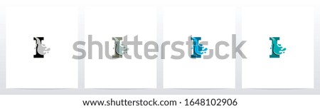Water Coming Out From Letter Logo Design I