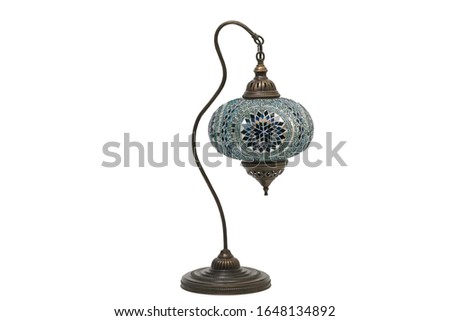 ottoman tile embroidered desktop lamp