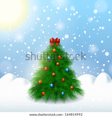 Christmas tree Greeting Card