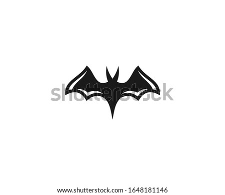 Bat logo animal vector icon 
