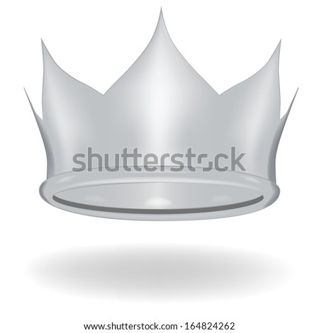 Cartoon crown isolated