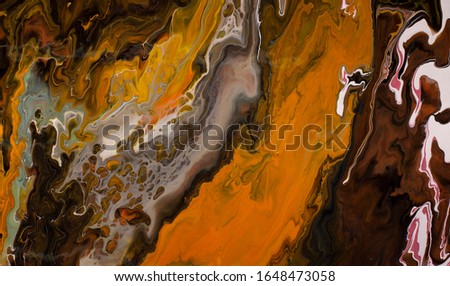 Abstract background of a mixing shades of brown color paints, wallpapers