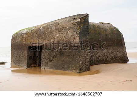 German bunker in Saint-Palais-sur-Mer France from the Second World War  Royalty-Free Stock Photo #1648502707