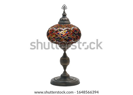 ottoman tile embroidered desktop lamp