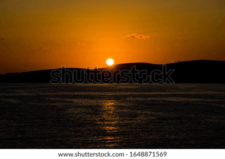 Beautiful Sunrise over Comino Malta Islands