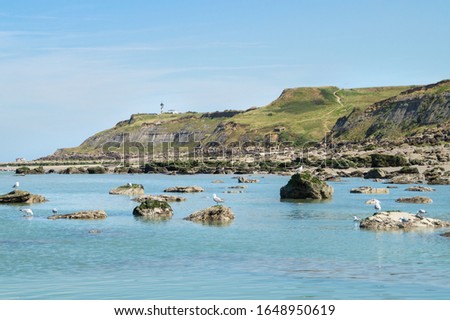 Opal coast in northern France