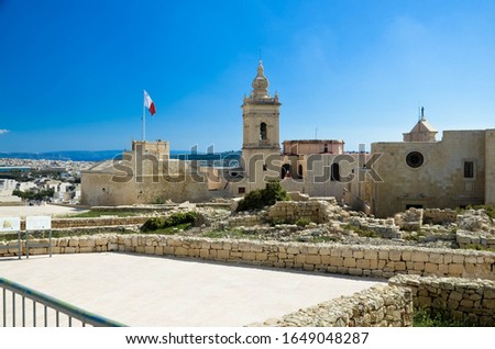 Citadel in Victoria Gozo Maltese Islands