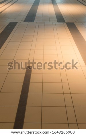 Floor of the entrance hall of the office building in Shibuya-ku, Tokyo