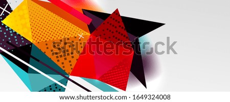 Abstract background - trendy low poly triangle shapes polygonal pattern, geometric dynamic composition with copyspace. Vector Illustration For Wallpaper, Banner, Background, Card, Book Illustration