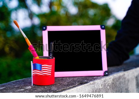 Concept of president day, American flag 