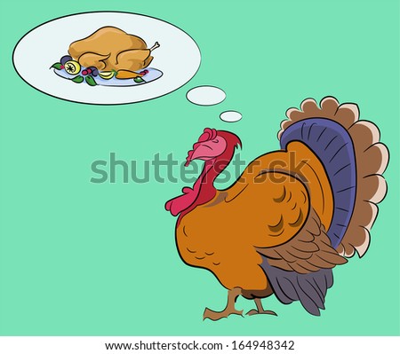 Illustration of turkey for day of Thanksgiving 