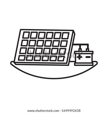 solar panel device isolated icon vector illustration design