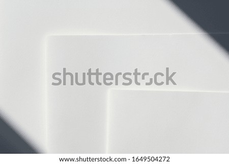 abstract white background, paper page texture for cover design with light and shadow