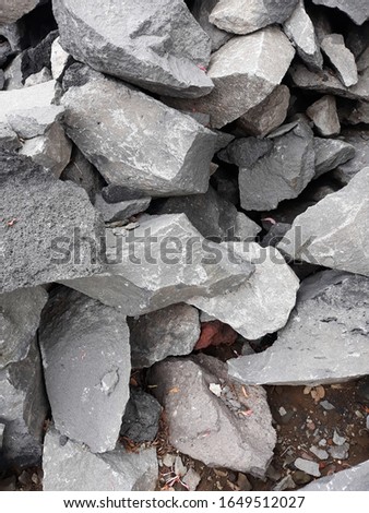 River stone background. construction material