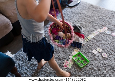 City girls are Easter egg hunting in their Los Angeles apartment city style.