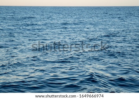 Sea waves in the clear sea