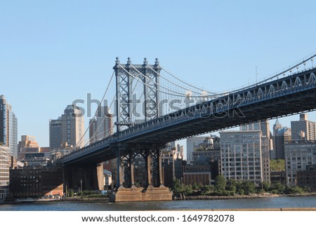 Manhattan Bridge across the Hudson river