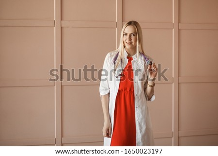 portrait of a young pediatrician doctor
